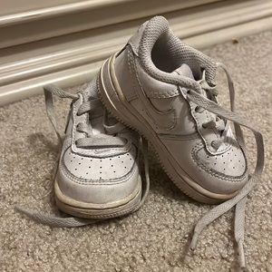 White Air Force ones, Nike, baby shoes